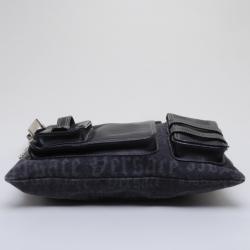 Pre Owned Versace Denim Shoulder Bag