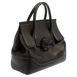 Pre Owned حقيبة فيرساتشي أمباير بالازو جلد أسود