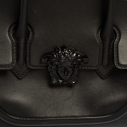 Pre Owned حقيبة فيرساتشي أمباير بالازو جلد أسود