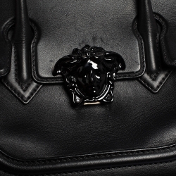 Pre Owned حقيبة فيرساتشي أمباير بالازو جلد أسود