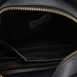 Pre Owned Versace Black Leather Tribute Medallion Satchel