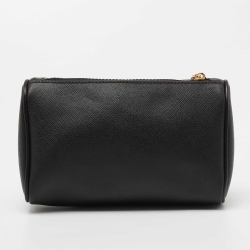 مملوكة مسبقًا Versace Black Leather Medusa Pouch