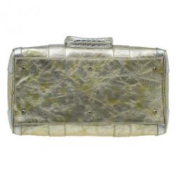 مملوكة مسبقًا حقيبة بوسطن فيرساتشي كبيرة سناب اوت اوف ات ذهبي ميتاليك