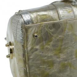 مملوكة مسبقًا حقيبة بوسطن فيرساتشي كبيرة سناب اوت اوف ات ذهبي ميتاليك