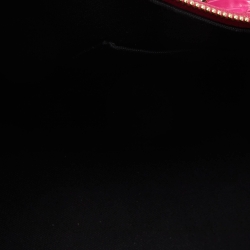 Pre Owned Versace Pink Patent Leather Boston Bag