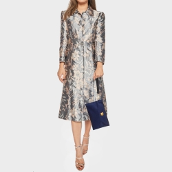 مملوكة مسبقًا Versace Indigo Satin La Medusa Wristlet Pouch