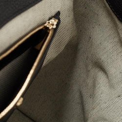 Pre Owned Versace Black Leather Empire Palazzo Tote