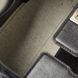 Pre Owned Versace Black Leather Empire Palazzo Tote