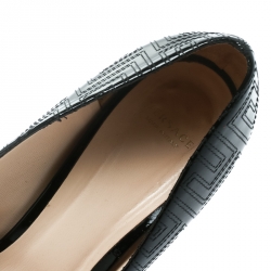 مملوكة مسبقًا Versace Black Patent Leather Leather Pointed Toe Pumps Size 39