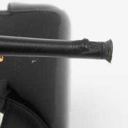 Pre Owned Versace Black Leather Ankle Strap Sandals Size 37