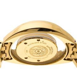 Pre Owned Versace Gold Stainless Steel Destiny Spirit 86Q Women's Wristwatch 39 mm