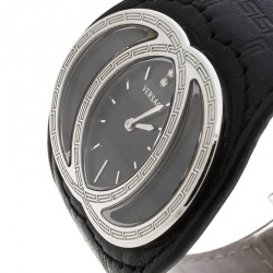 Pre Owned Versace Black Stainless Steel Eclissi 74Q Women's Wristwatch 39 mm