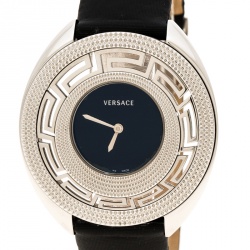 Versace Black Stainless Steel 67Q Women's Wristwatch 39 mm