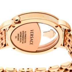 Pre Owned Versace Purple Gold Plated Stainless Steel Krios 93Q Women's Wristwatch 38 mm