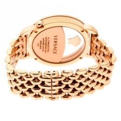 Pre Owned Versace Purple Gold Plated Stainless Steel Krios 93Q Women's Wristwatch 38 mm