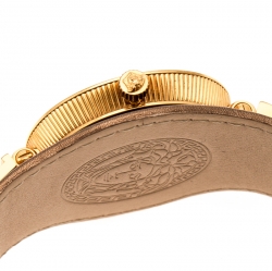 Versace Rose Gold Plated Stainless Steel V Signature VLA Women's Wristwatch 35 mm