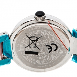 Versace Pink Mother of Pearl Stainless Steel Leda VNC Women's Wristwatch 38 mm