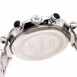 Versace Black Stainless Steel Reve 68C Chronograph Women's Wristwatch 40 mm