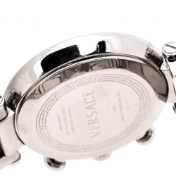 Versace Black Stainless Steel Reve 68C Chronograph Women's Wristwatch 40 mm