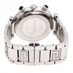 Versace Black Stainless Steel Reve 68C Chronograph Women's Wristwatch 40 mm