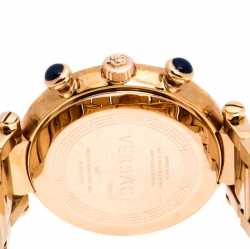 مملوكة مسبقًا Versace Black Rose Gold Plated Steel Aion 68C Women's Wristwatch 40 mm