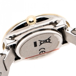 Versace White Gold Tone Signature Medusa Stud Icon VERF008 Women's Wristwatch 26 mm