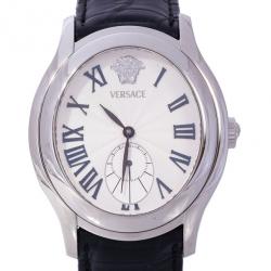 Pre Owned Versace White Stainless Steel OLA99 Women's Wristwatch 38MM