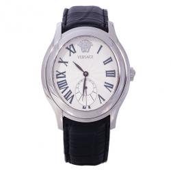 Pre Owned Versace White Stainless Steel OLA99 Women's Wristwatch 38MM
