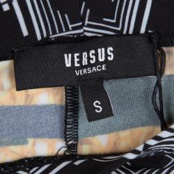 Pre Owned Versus Versace Multicolor Hero Print Leggings S