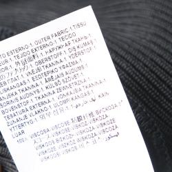 Pre Owned Versus Versace Black Rib Knit Lion Studded Criss Cross Front Top M