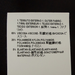 Pre Owned Versus Versace Black Studded Jersey Sheath Dress M