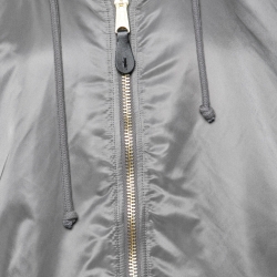 Vetements X Alpha Industries Grey Synthetic Reversible Bomber Jacket XS 
