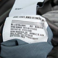 Vetements X Alpha Industries Grey Synthetic Reversible Bomber Jacket XS 