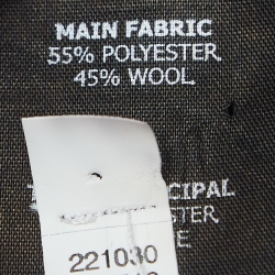 Vetements Black Wool Blend High Slit Plisse Maxi Skirt M