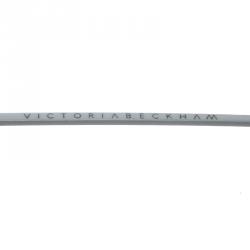 Pre Owned Victoria Beckham White/Gold Mirrored VBS90 C6 Classic Victoria Sunglasses