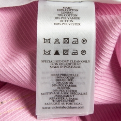 Pre Owned Victoria Beckham Pink Jumbo Alina Trousers M