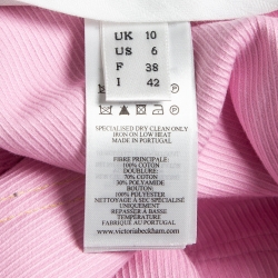 Pre Owned Victoria Beckham Pink Jumbo Alina Trousers M