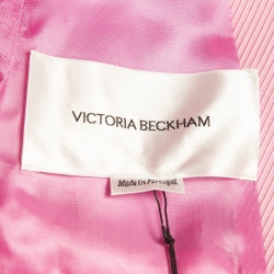 Pre Owned Victoria Beckham Pink Jumbo Single Button Jacket M