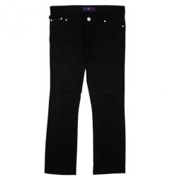 Pre Owned Victoria Beckham Silver Stitch Black Jeans M
