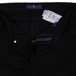 Pre Owned Victoria Beckham Silver Stitch Black Jeans M