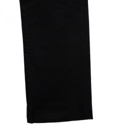 Pre Owned Victoria Beckham Silver Stitch Black Jeans M