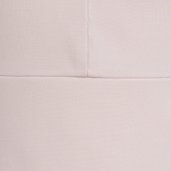 Pre Owned Victoria Beckham Blush Pink Striped Shoulder V-Neck Sleeveless Pencil Dress M