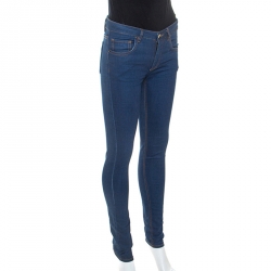 Pre Owned Victoria Beckham Blue Denim Slim Fit Jeans S