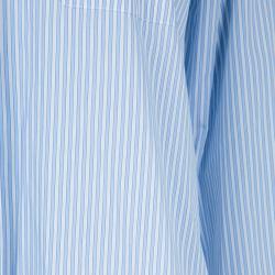 Pre Owned Victoria Beckham Blue Striped Long Sleeve Buttondown Shirt Dress S