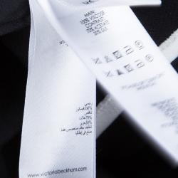 Pre Owned Victoria Beckham Black Abstract Hem Shift Dress S