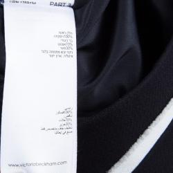 Pre Owned Victoria Beckham Black Abstract Hem Shift Dress S