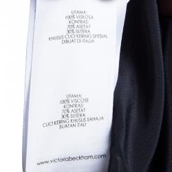 Pre Owned Victoria Beckham Black Abstract Hem Shift Dress S