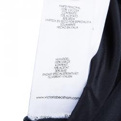 Pre Owned Victoria Beckham Black Abstract Hem Shift Dress S