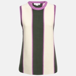 Multicolor Knit Sleeveless Tank Top