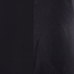 Pre Owned Victoria Beckham Black Crepe Plunge V-Neck Midi Dress M